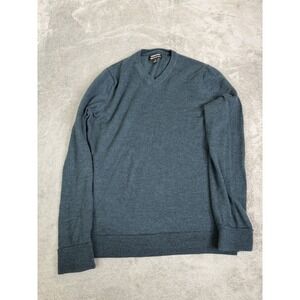 Nordstrom Washable Merino Pullover Sweater Men's Size Medium Blue